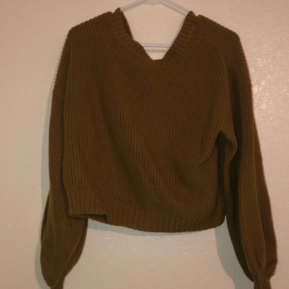 Light olive sweater